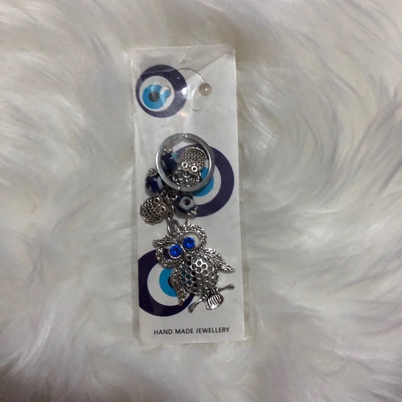 Keychain Blue Eye And Owl - Picture 4 of 4
